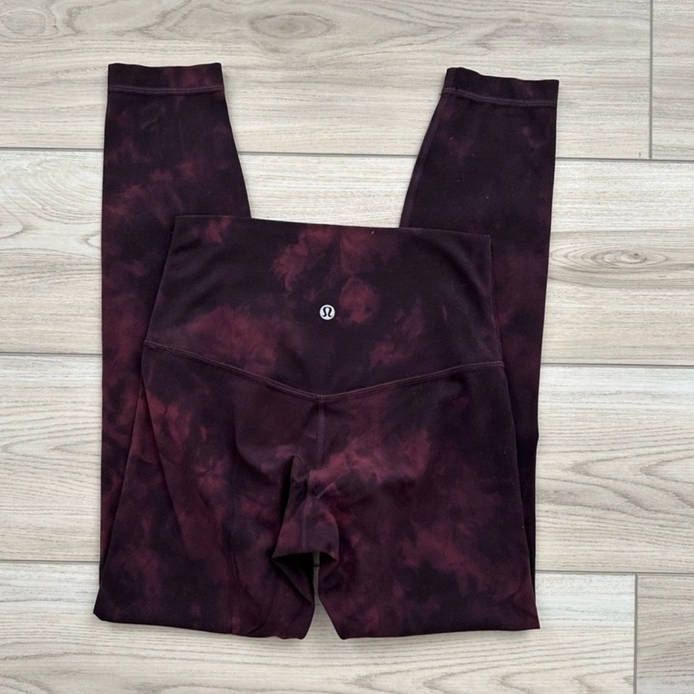 Lululemon Align 28” Leggings Diamond Dye Cassis/Black Size 16